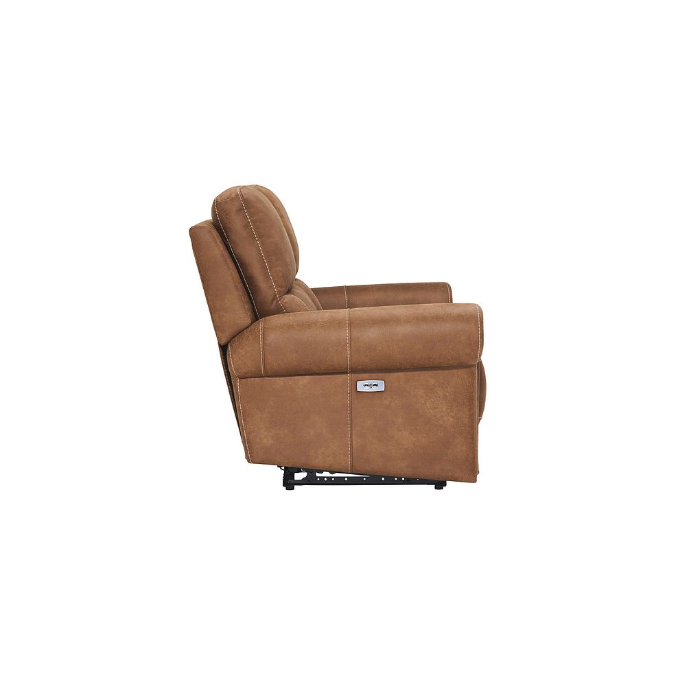 Colorado 2 Seater Electric Recliner in Ranch Brown Fabric 9
