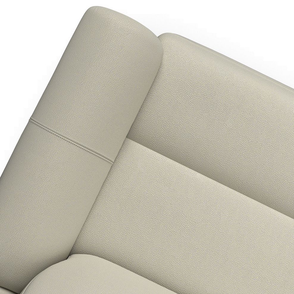Brunel 2 Seater Recliner Sofa with Speakers in Bone China Leather 9