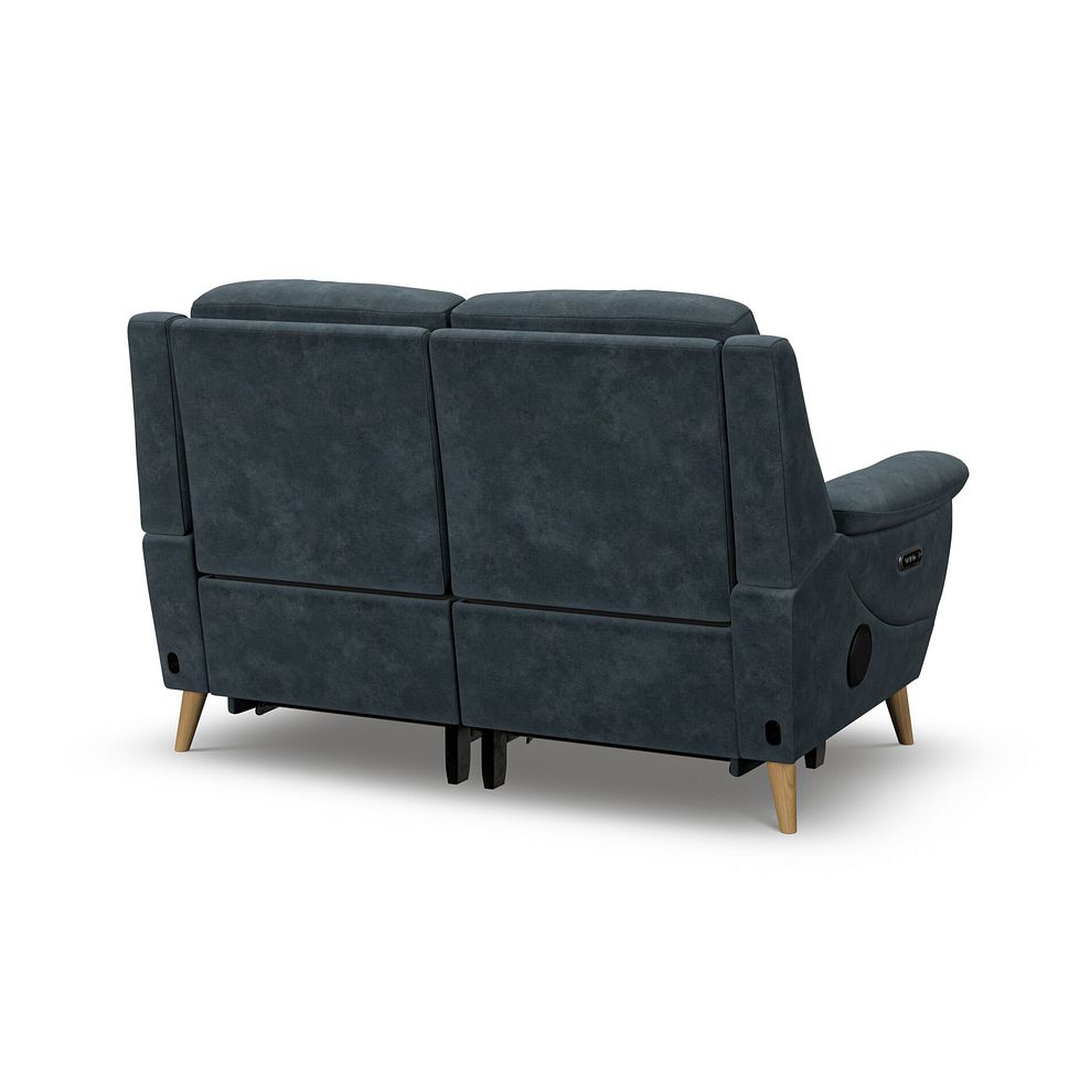 Brunel 2 Seater Electric Recliner Sofa with Speakers in Dexter Shadow Fabric 6