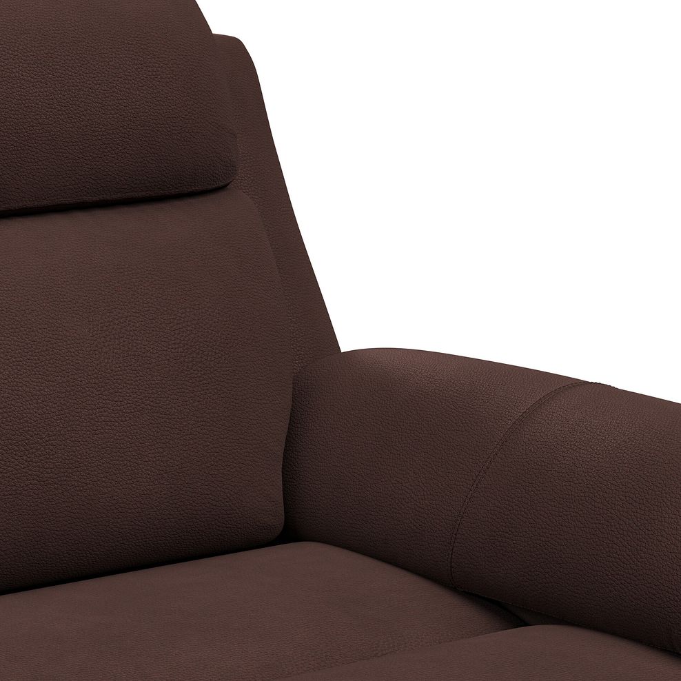 Brunel 2 Seater Recliner Sofa, Smart Screen & Speakers in Chestnut Leather 13