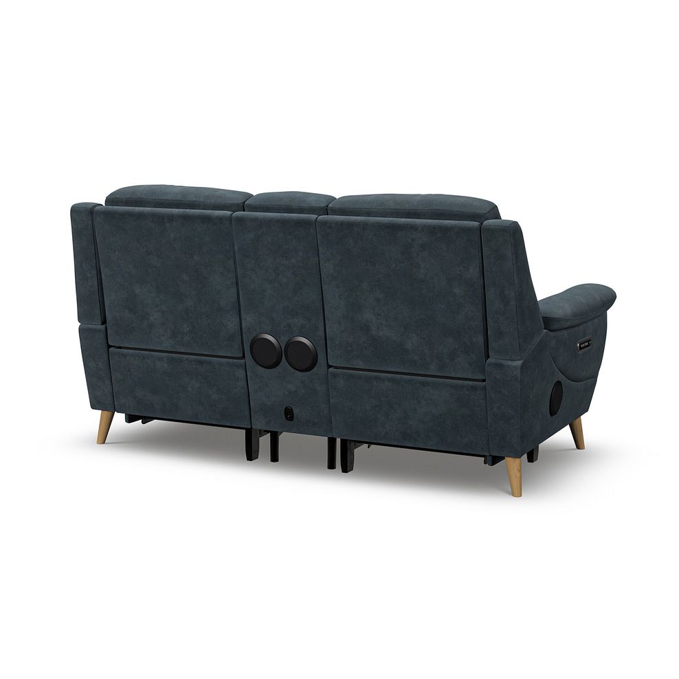 Brunel 2 Seater Recliner Sofa, Smart Screen & Speakers in Dexter Shadow Fabric 7