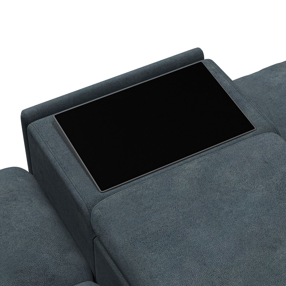 Brunel 2 Seater Recliner Sofa, Smart Screen & Speakers in Dexter Shadow Fabric 16