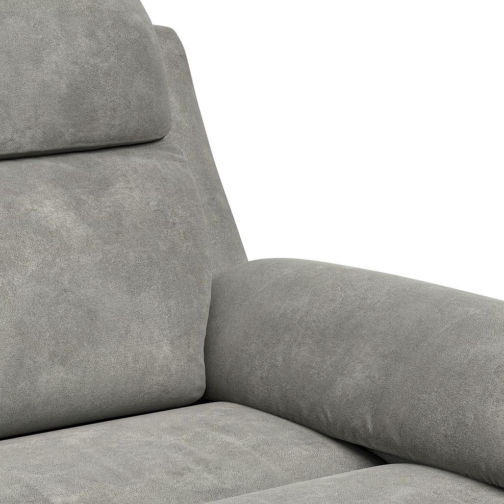 Brunel 2 Seater Recliner Sofa, Smart Screen & Speakers in Dexter Stone Fabric 13
