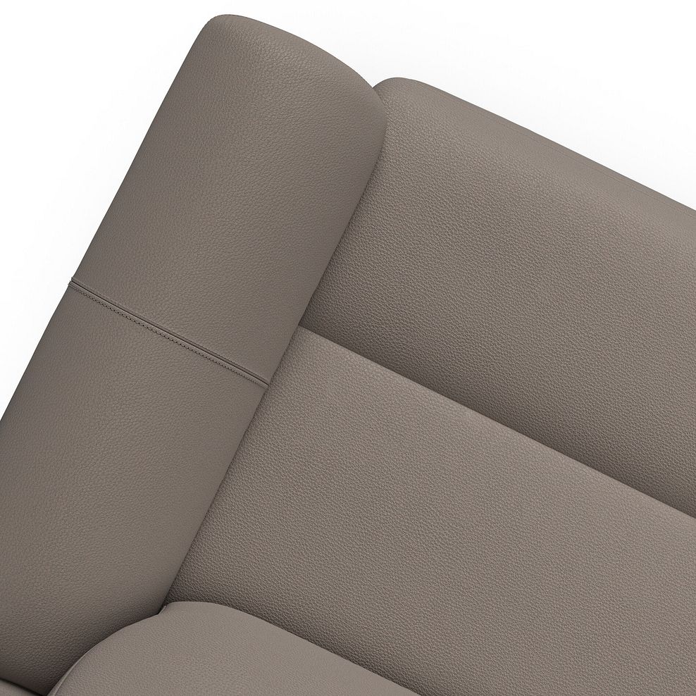 Brunel 2 Seater Recliner Sofa, Smart Screen & Speakers in Oyster Leather 11