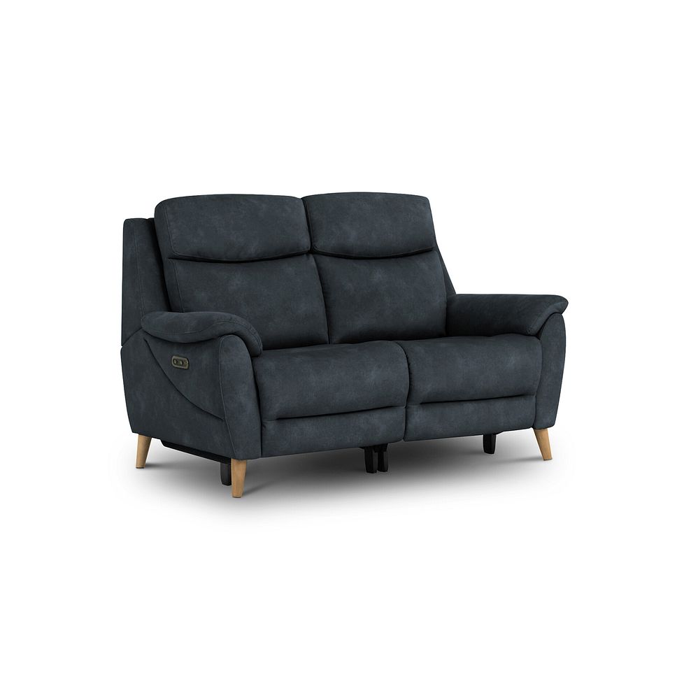Brunel 2 Seater Electric Recliner Sofa in Dexter Shadow Fabric 1