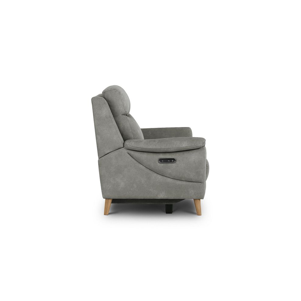 Brunel 2 Seater Electric Recliner Sofa in Dexter Stone Fabric 9
