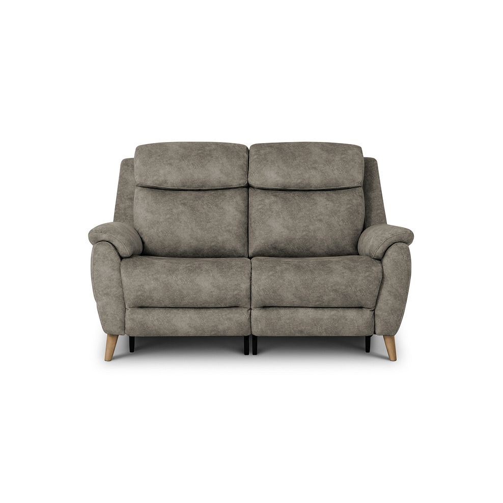 Brunel 2 Seater Electric Recliner Sofa in Marble Mink Fabric 5