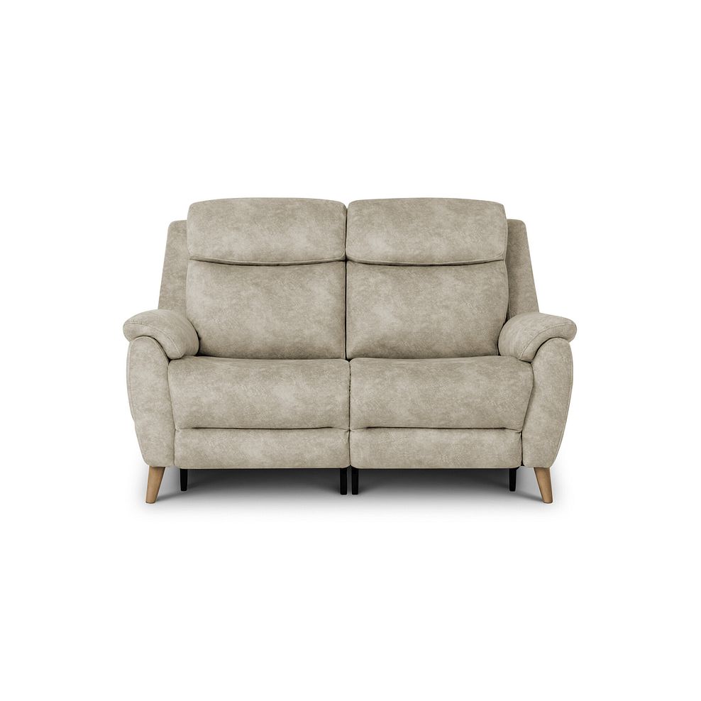 Brunel 2 Seater Electric Recliner Sofa in Marble Cream Fabric 5