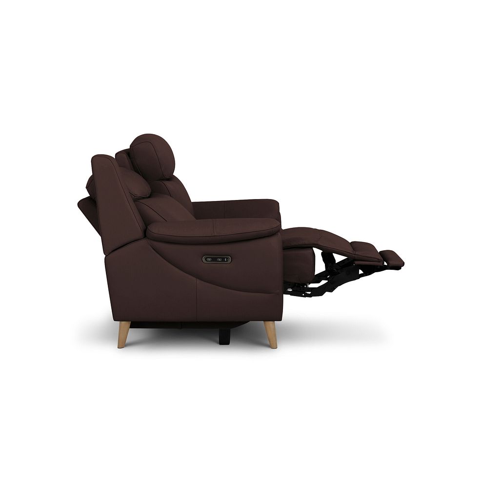 Brunel 3 Seater Electric Recliner Sofa in Chestnut Leather 6