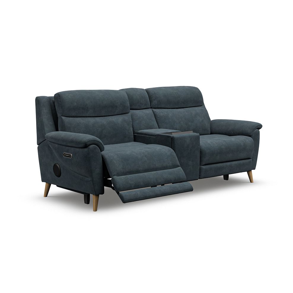 Brunel 2.5 Seater Recliner Sofa, Smart Screen & Speakers in Dexter Shadow Fabric 3