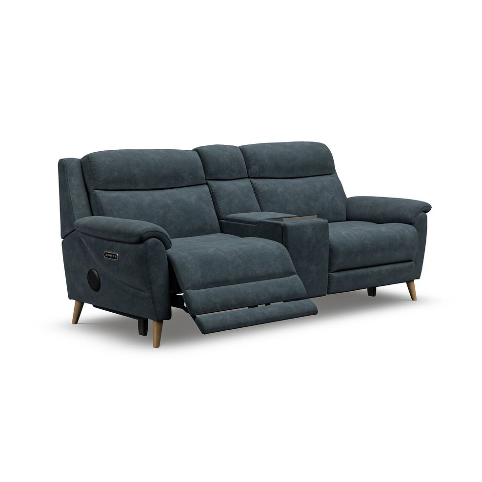 Brunel 2.5 Seater Recliner Sofa, Smart Screen & Speakers in Dexter Shadow Fabric 4