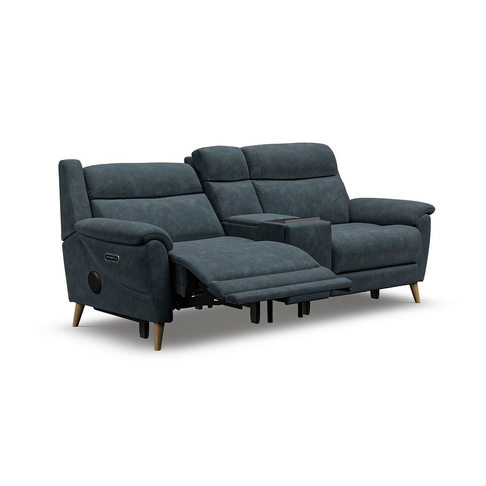 Brunel 2.5 Seater Recliner Sofa, Smart Screen & Speakers in Dexter Shadow Fabric 5