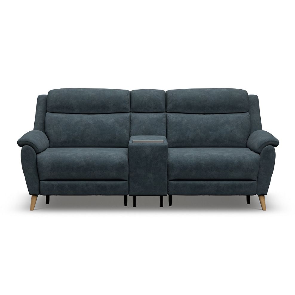 Brunel 2.5 Seater Recliner Sofa, Smart Screen & Speakers in Dexter Shadow Fabric 7