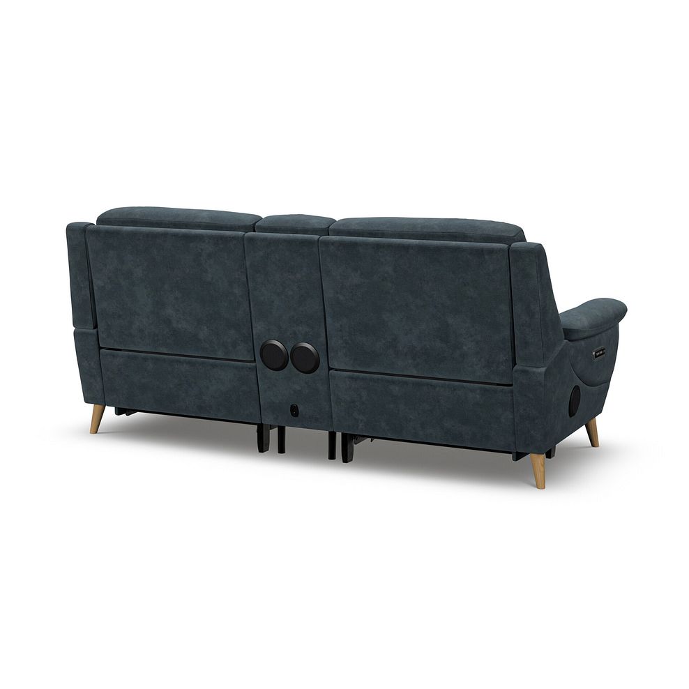 Brunel 2.5 Seater Recliner Sofa, Smart Screen & Speakers in Dexter Shadow Fabric 8