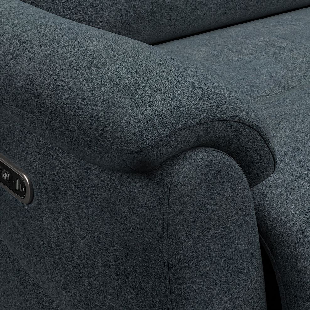 Brunel 2.5 Seater Recliner Sofa, Smart Screen & Speakers in Dexter Shadow Fabric 14