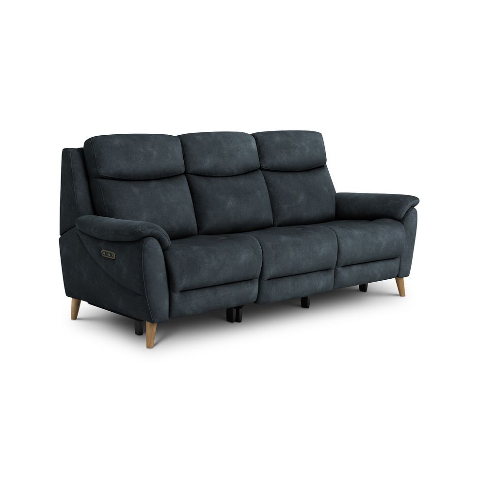 Brunel 3 Seater Electric Recliner Sofa in Dexter Shadow Fabric 1