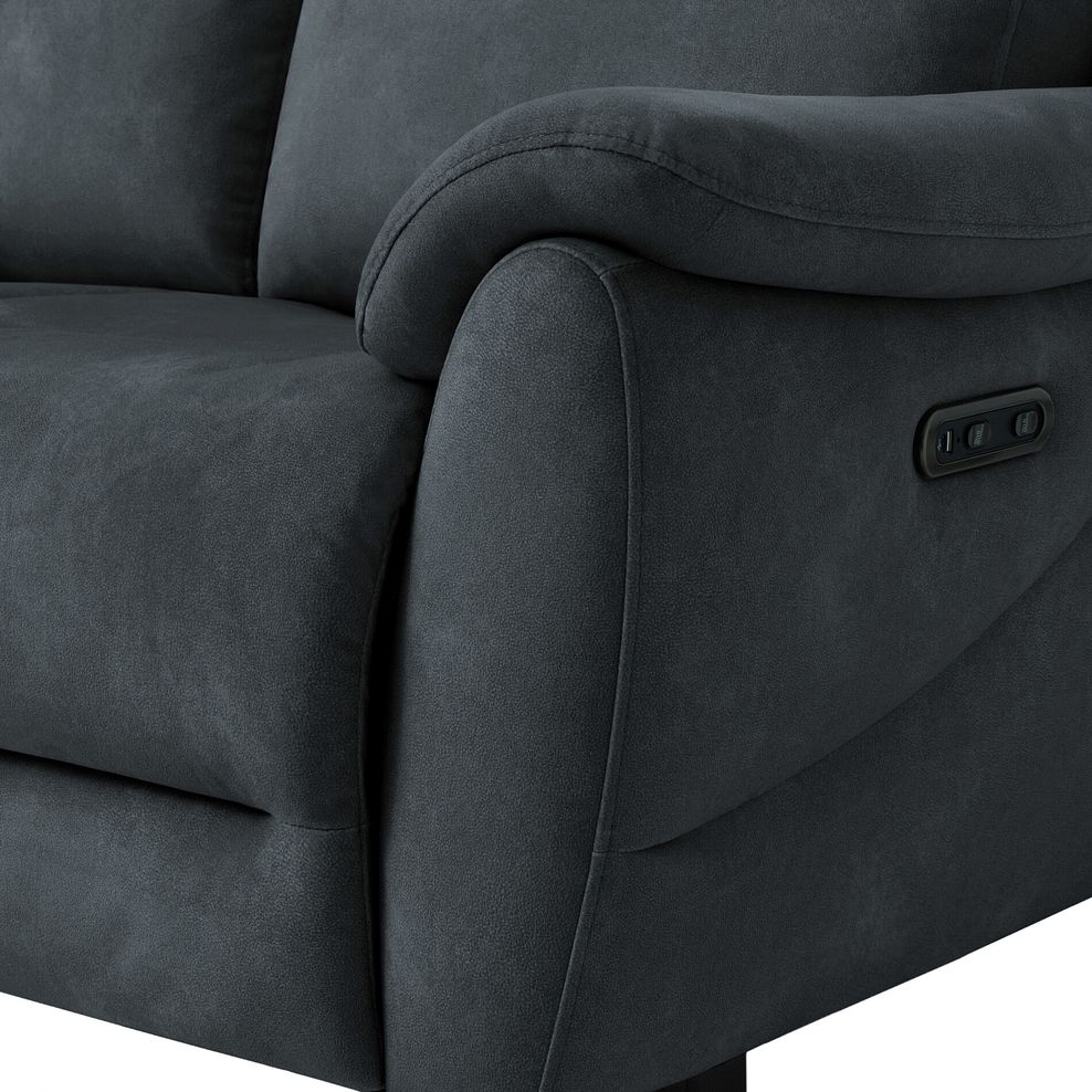 Brunel 3 Seater Electric Recliner Sofa in Dexter Shadow Fabric 8