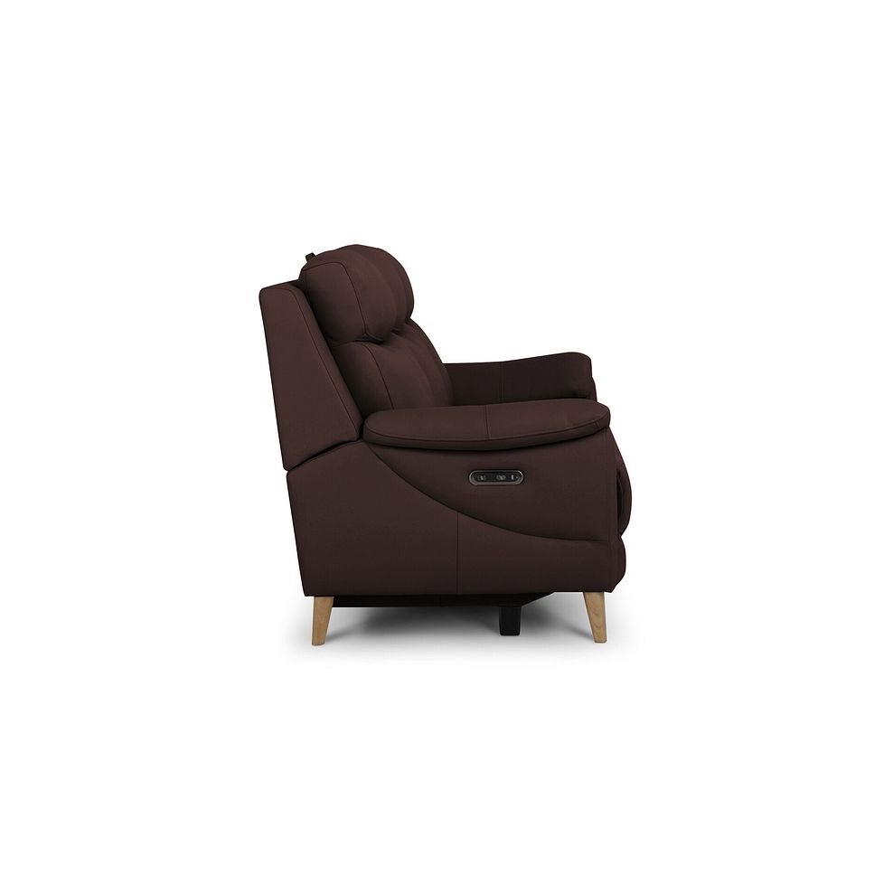 Brunel 3 Seater Electric Recliner Sofa with Multifunctional Middle Seat in Chestnut Leather 9