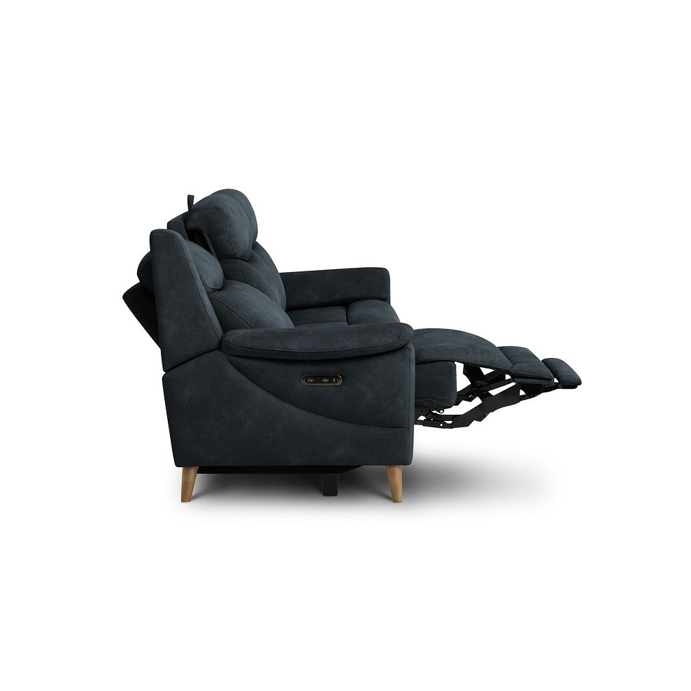 Brunel 3 Seater Electric Recliner Sofa with Multifunctional Middle Seat in Dexter Shadow Fabric 9