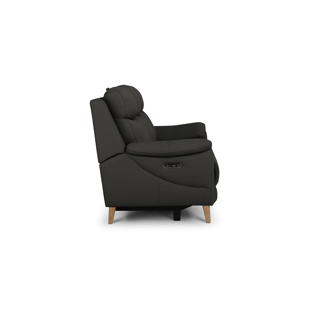 Brunel 3 Seater Electric Recliner Sofa with Multifunctional  Middle Seat in Storm Leather 13