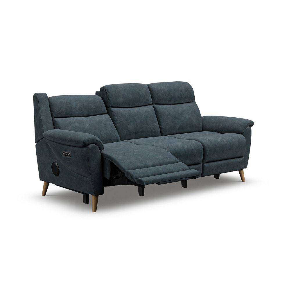 Brunel 3 Seater Recliner Sofa with Speakers in Dexter Shadow Fabric 3