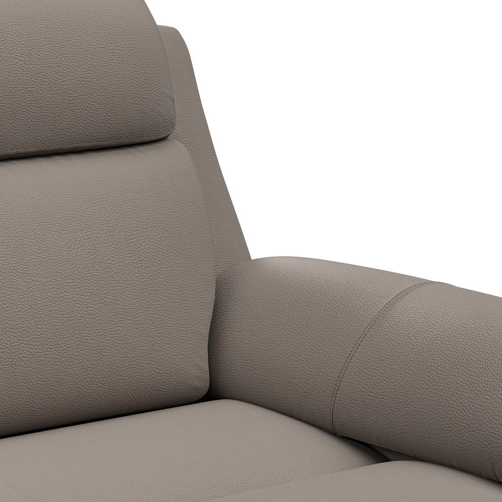 Brunel 3 Seater Recliner Sofa with Speakers in Oyster Leather 14