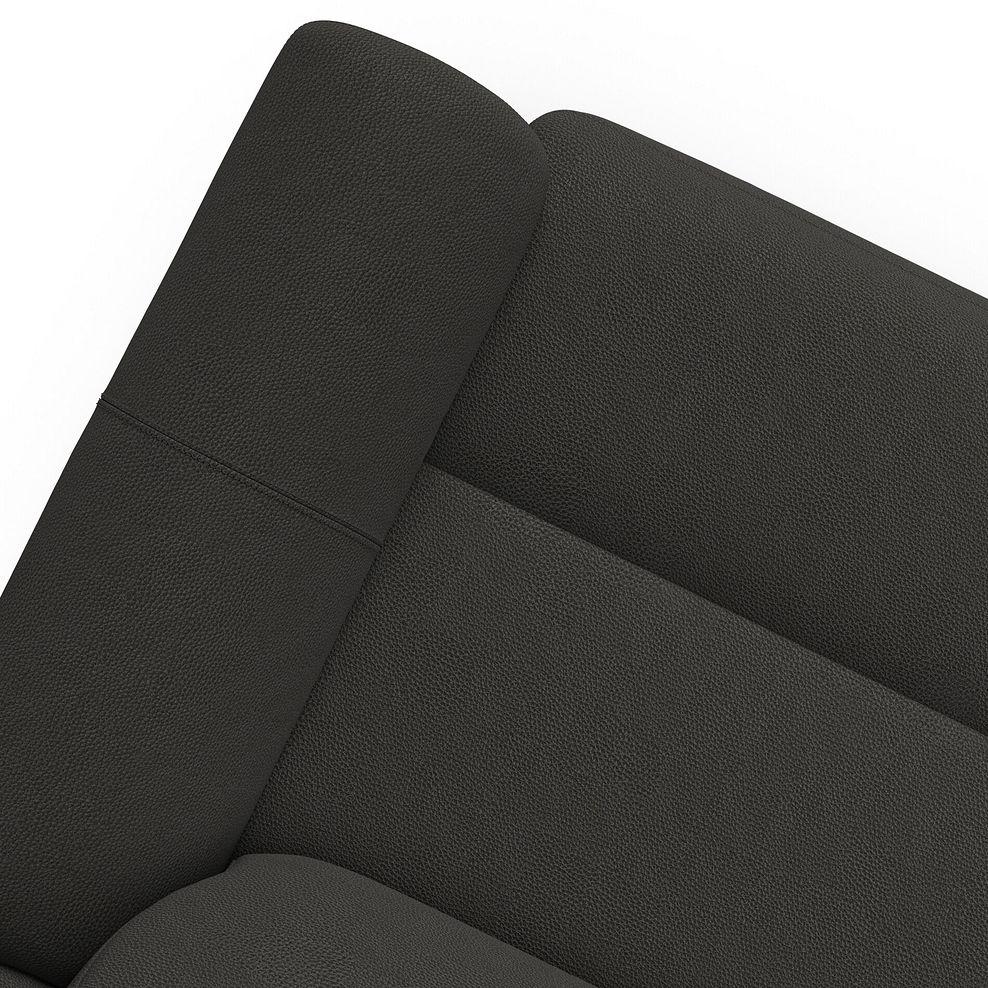 Brunel 3 Seater Recliner Sofa with Speakers in Storm Leather 10