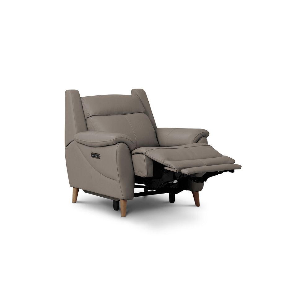 Brunel Recliner Armchair in Oyster Leather 3