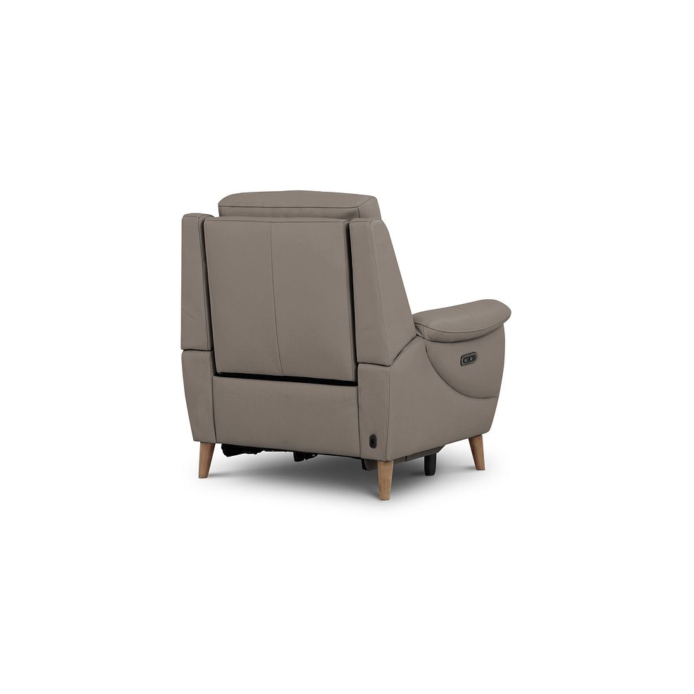 Brunel Recliner Armchair in Oyster Leather 6