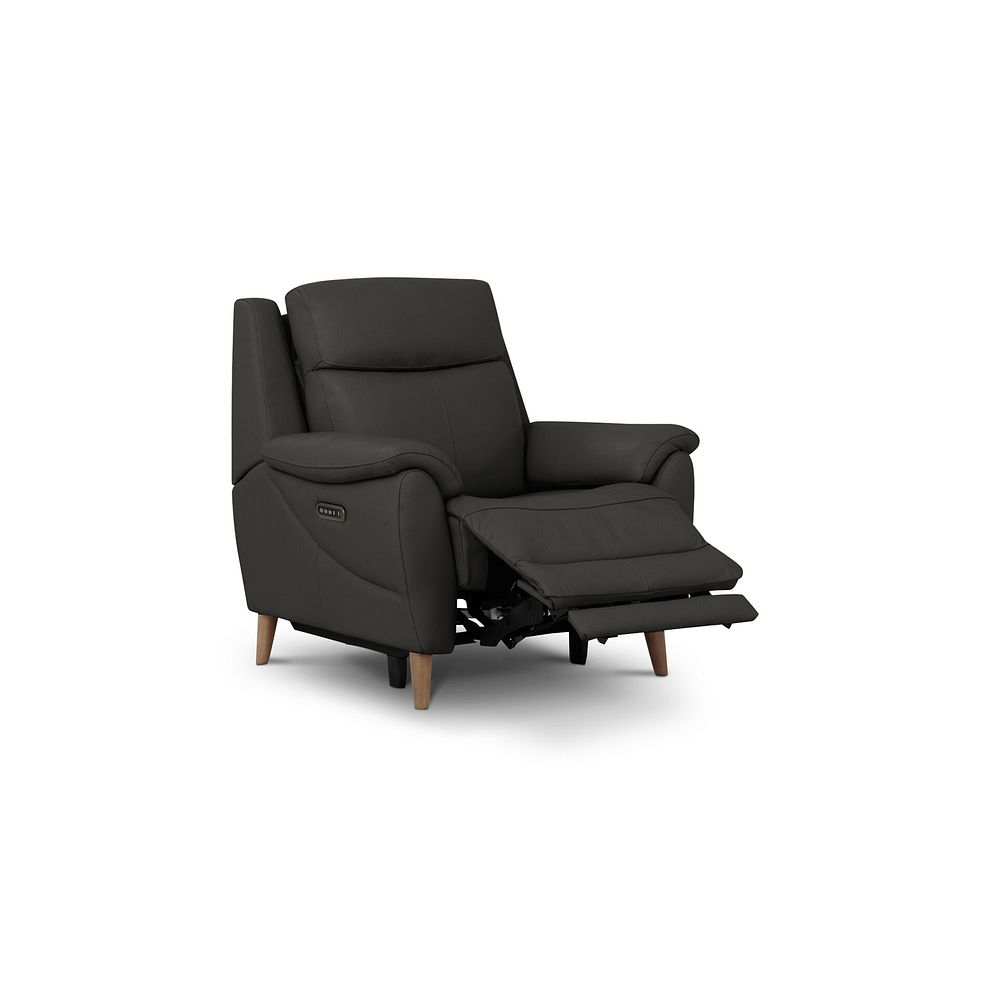 Brunel Recliner Armchair in Storm Leather 5
