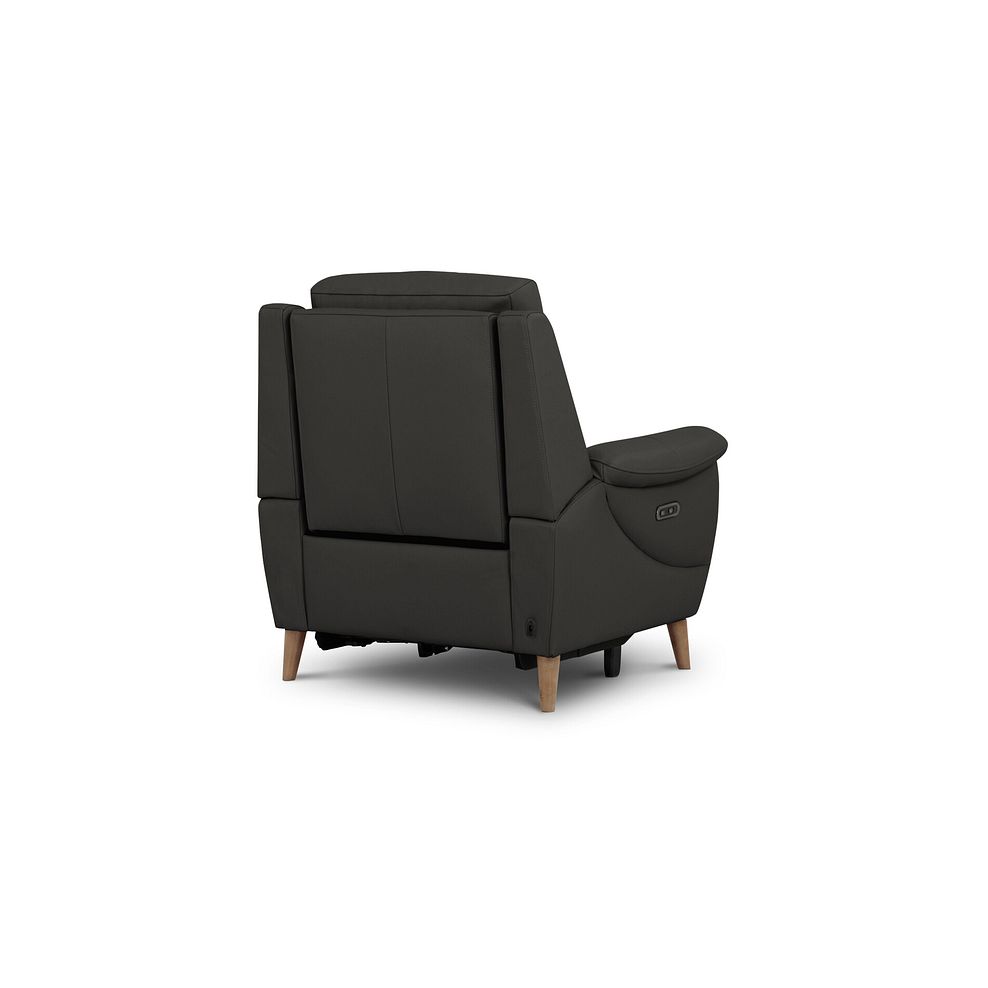 Brunel Recliner Armchair in Storm Leather 7
