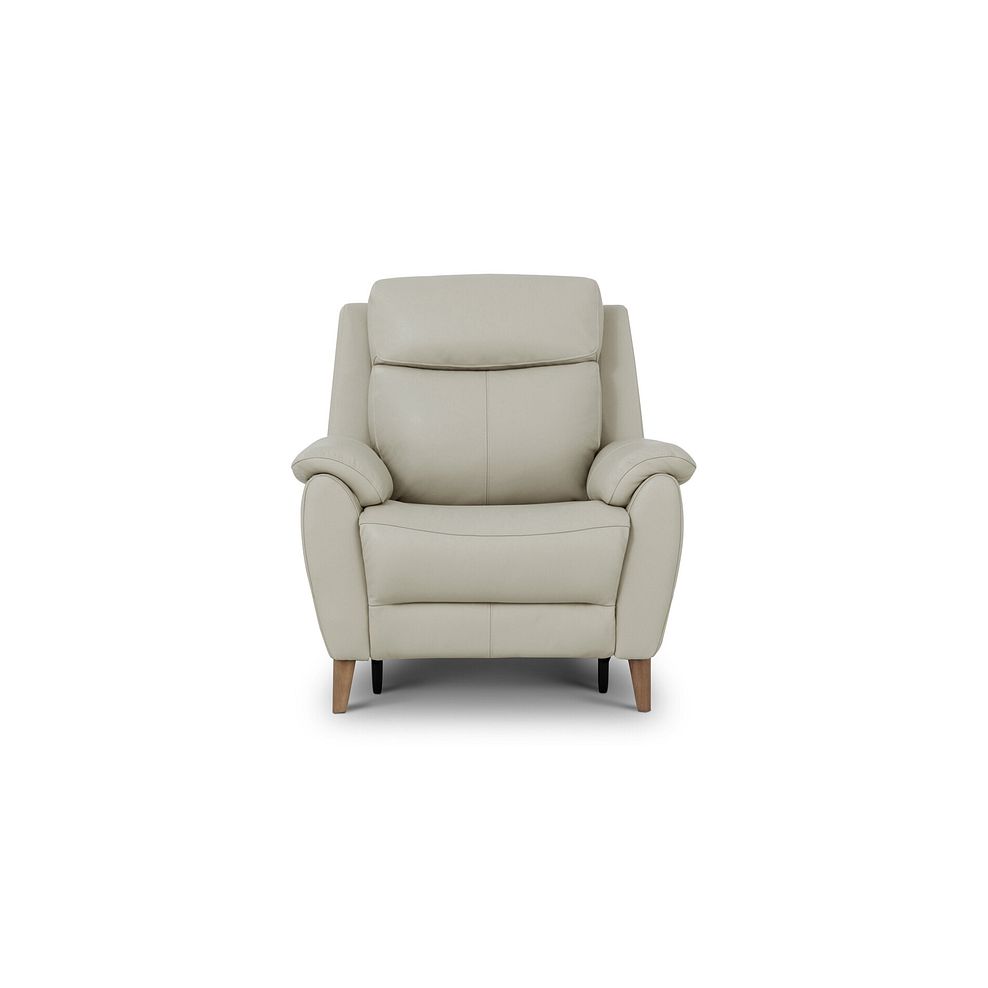 Brunel Recliner Armchair with Adjustable Power Headrest and Lumbar Support in Bone China Leather 5