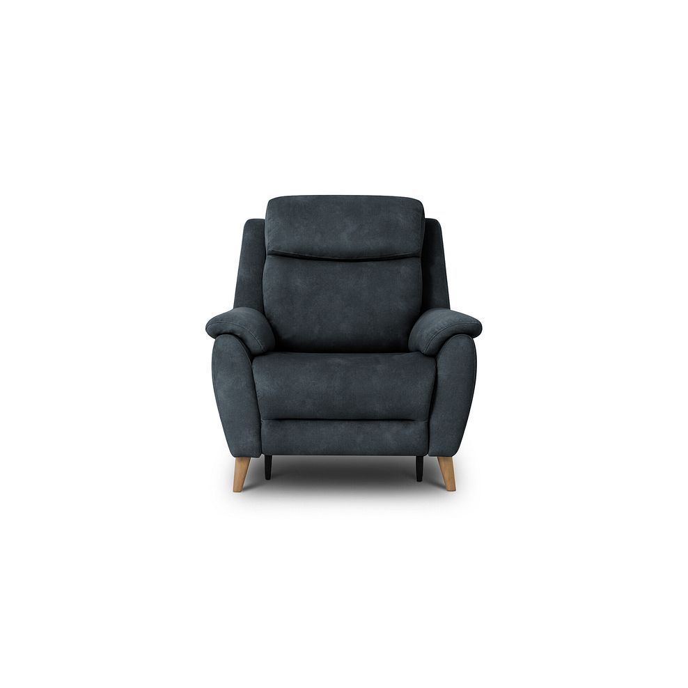 Brunel Recliner Armchair with Adjustable Power Headrest and Lumbar Support in Dexter Shadow Fabric 5