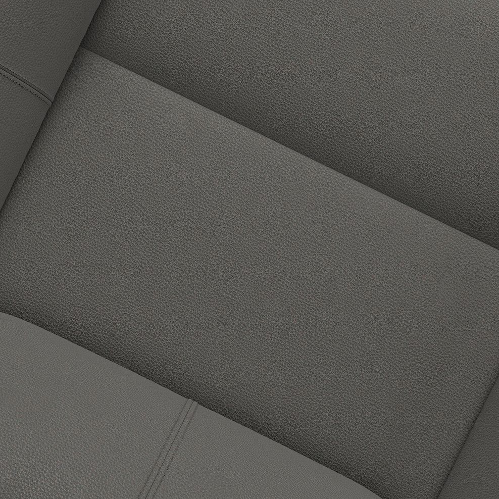 Brunel Electric Recliner Armchair with Speakers in Elephant Grey Leather 14
