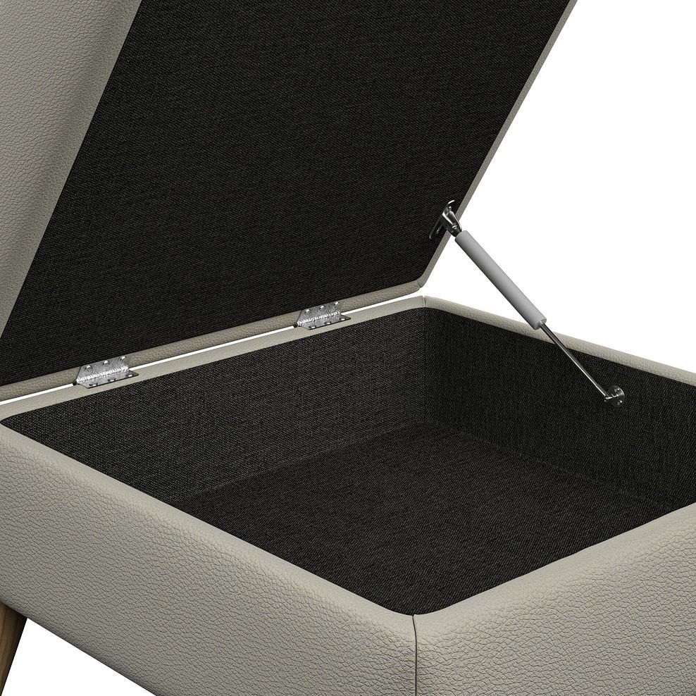 Brunel Storage Footstool in Bone China Leather 6