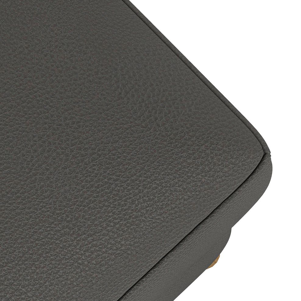 Brunel Storage Footstool in Elephant Grey Leather 5