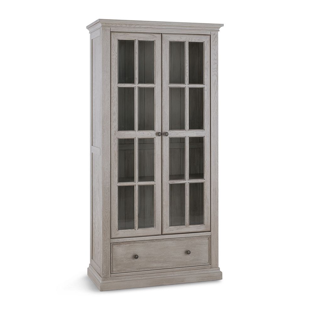Burleigh Light Grey Display Cabinet - Solid Hardwood 3