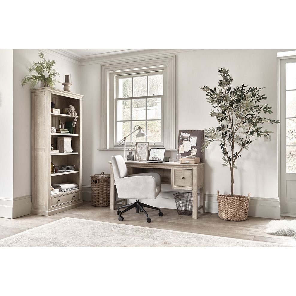 Burleigh Light Grey Large Desk - Solid Hardwood 2