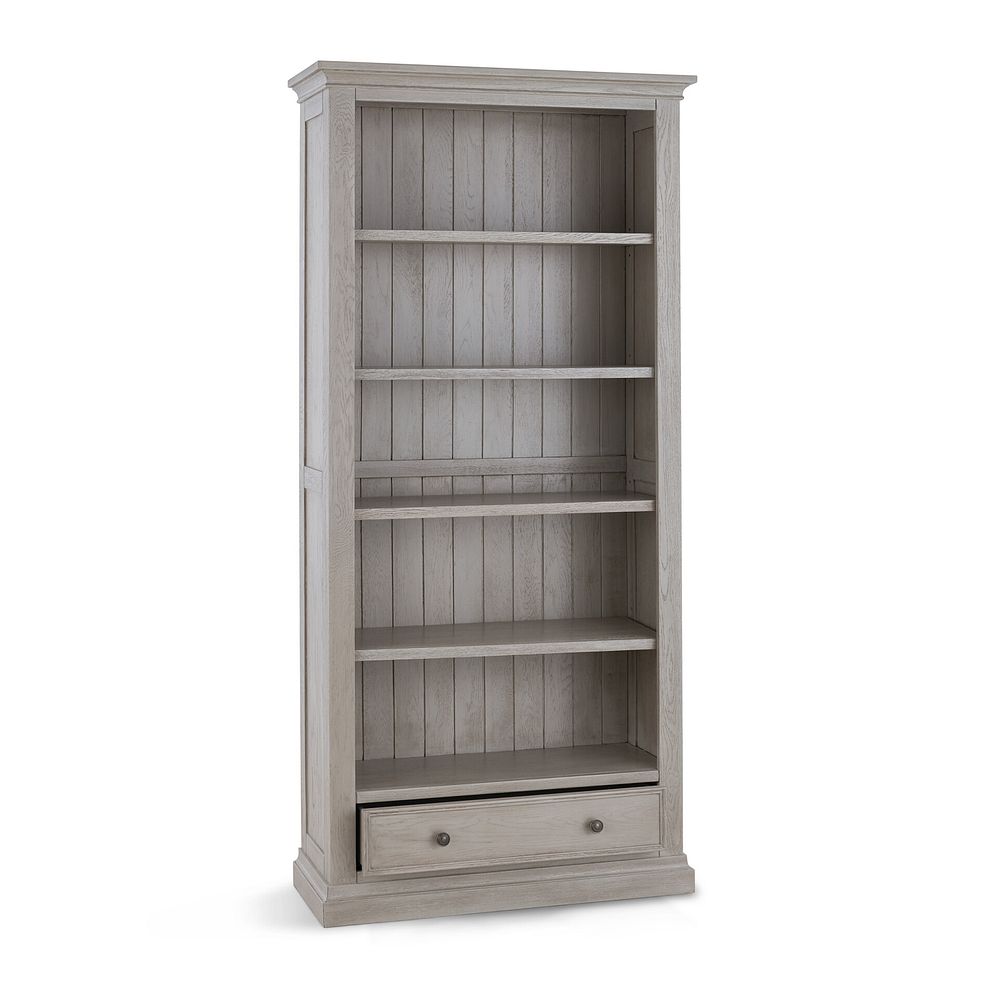 Burleigh Light Grey Tall Bookcase - Solid Hardwood 5