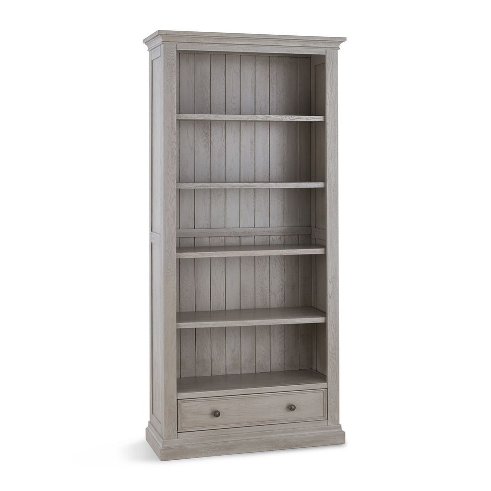 Burleigh Light Grey Tall Bookcase - Solid Hardwood 3