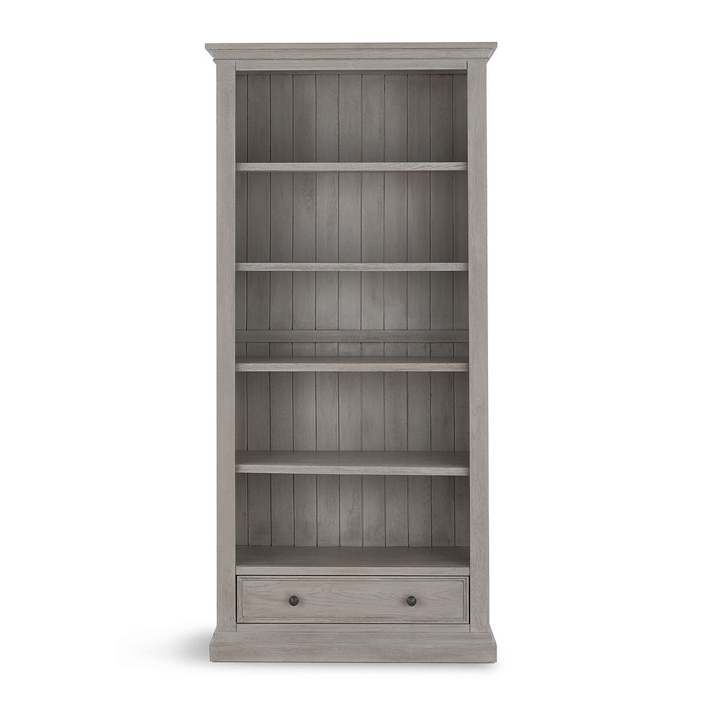 Burleigh Light Grey Tall Bookcase - Solid Hardwood 4