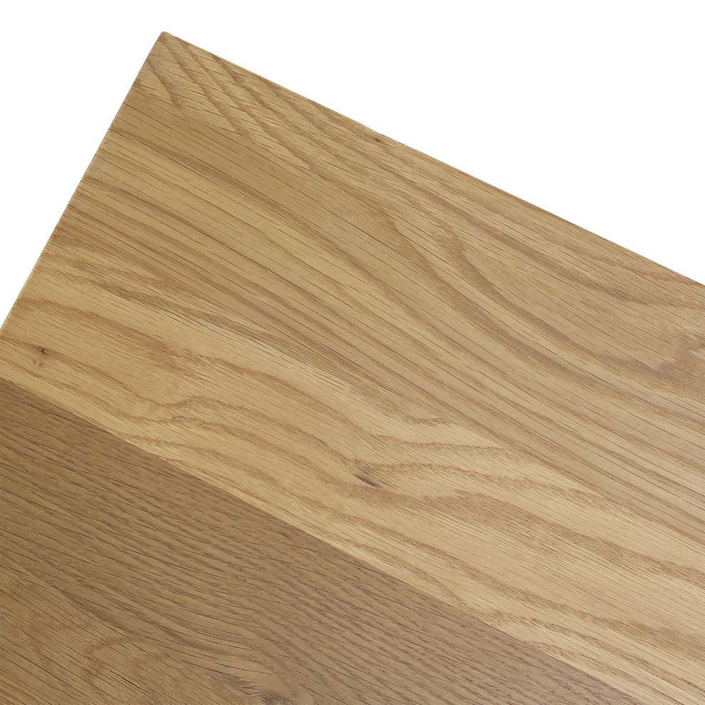 Cam Natural Solid Oak and Metal Bench 160cm 8