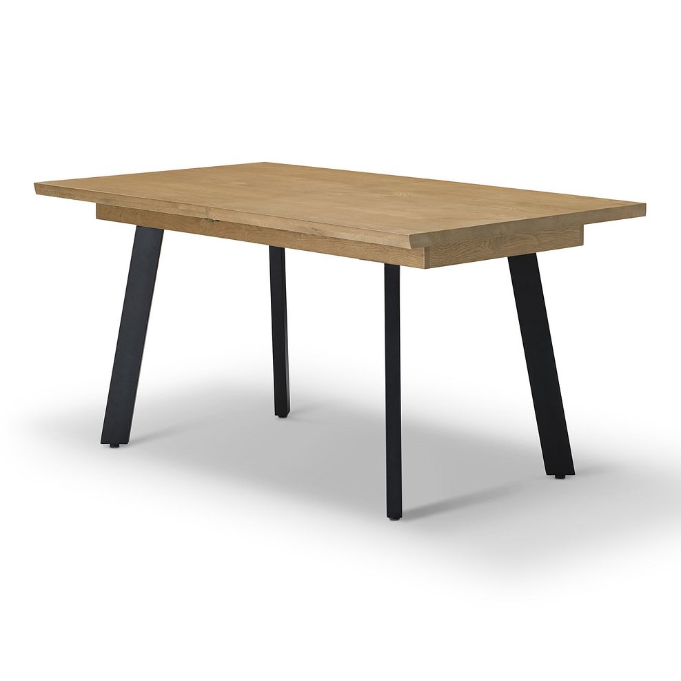 Cambridge Natural Solid Oak Rectangle Extending Dining Table with Splay Legs 2