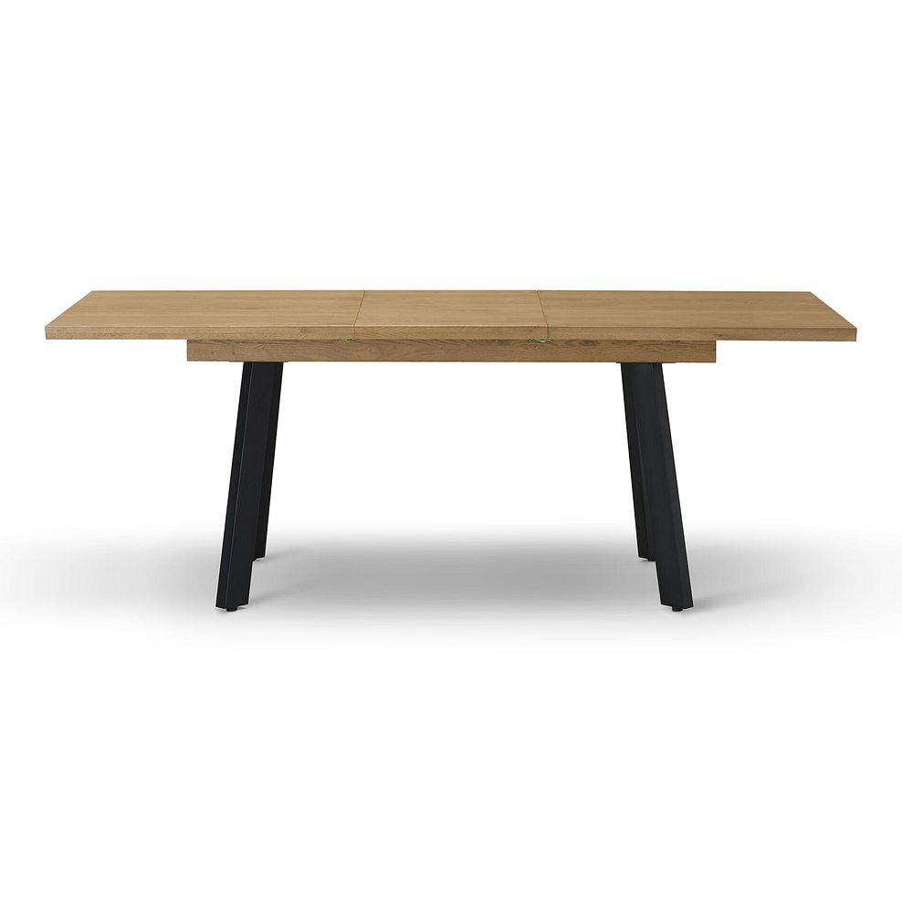 Cambridge Natural Solid Oak Rectangle Extending Dining Table with Splay Legs 7