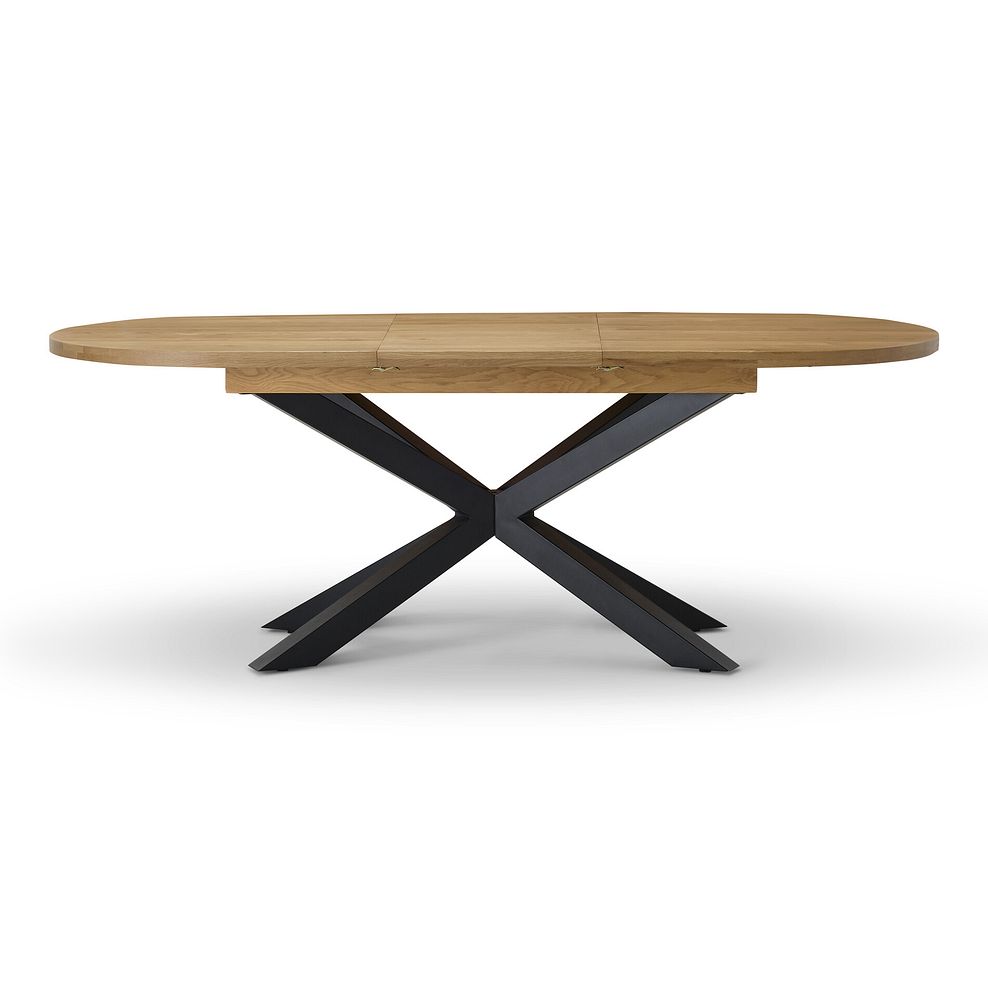 Cami Natural Oak Oval Dining Table with Starbust Legs 7