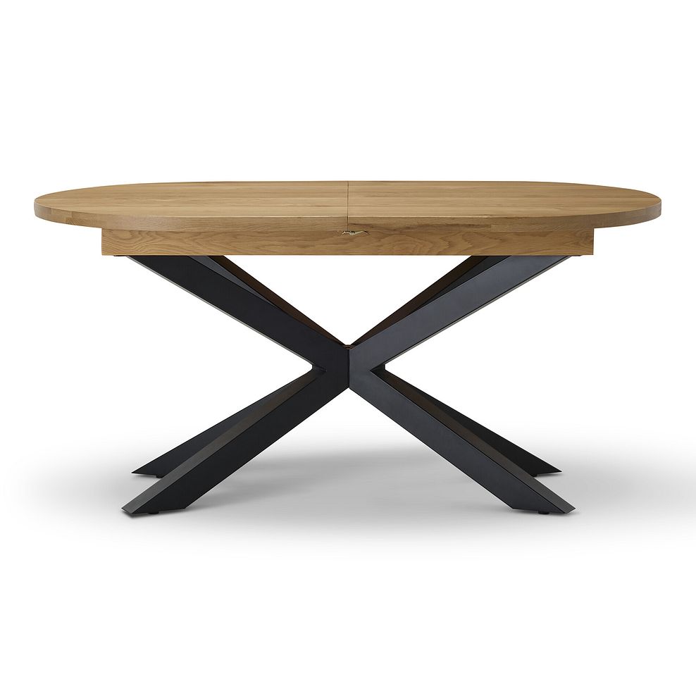 Cami Natural Oak Oval Dining Table with Starbust Legs 4