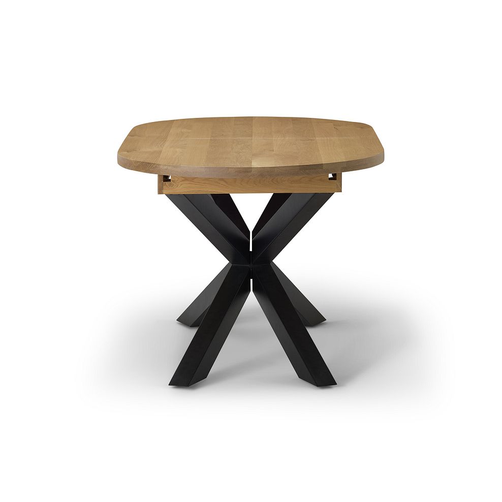 Cami Natural Oak Oval Dining Table with Starbust Legs 5
