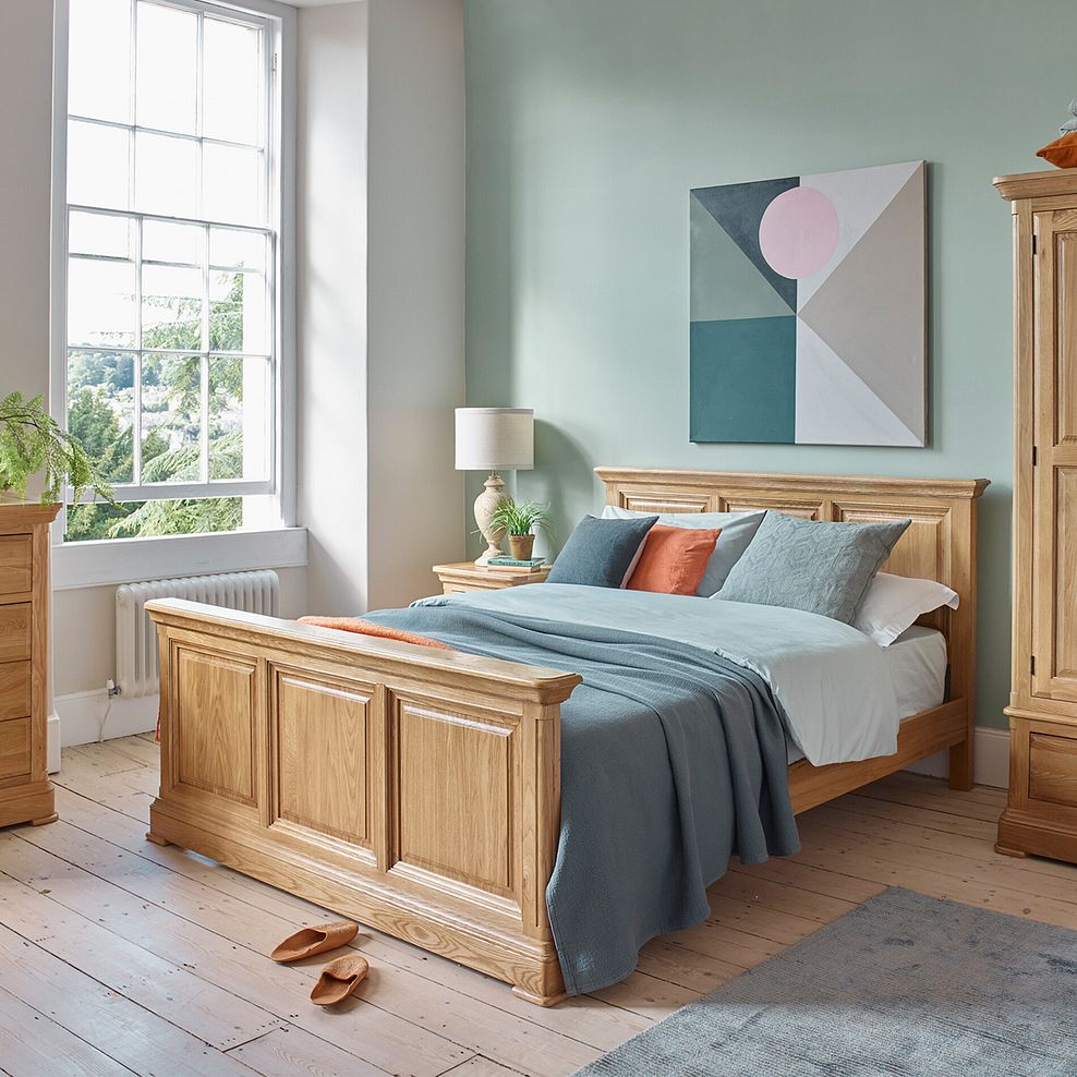 Canterbury Natural Solid Oak 4ft 6" Double Bed 1