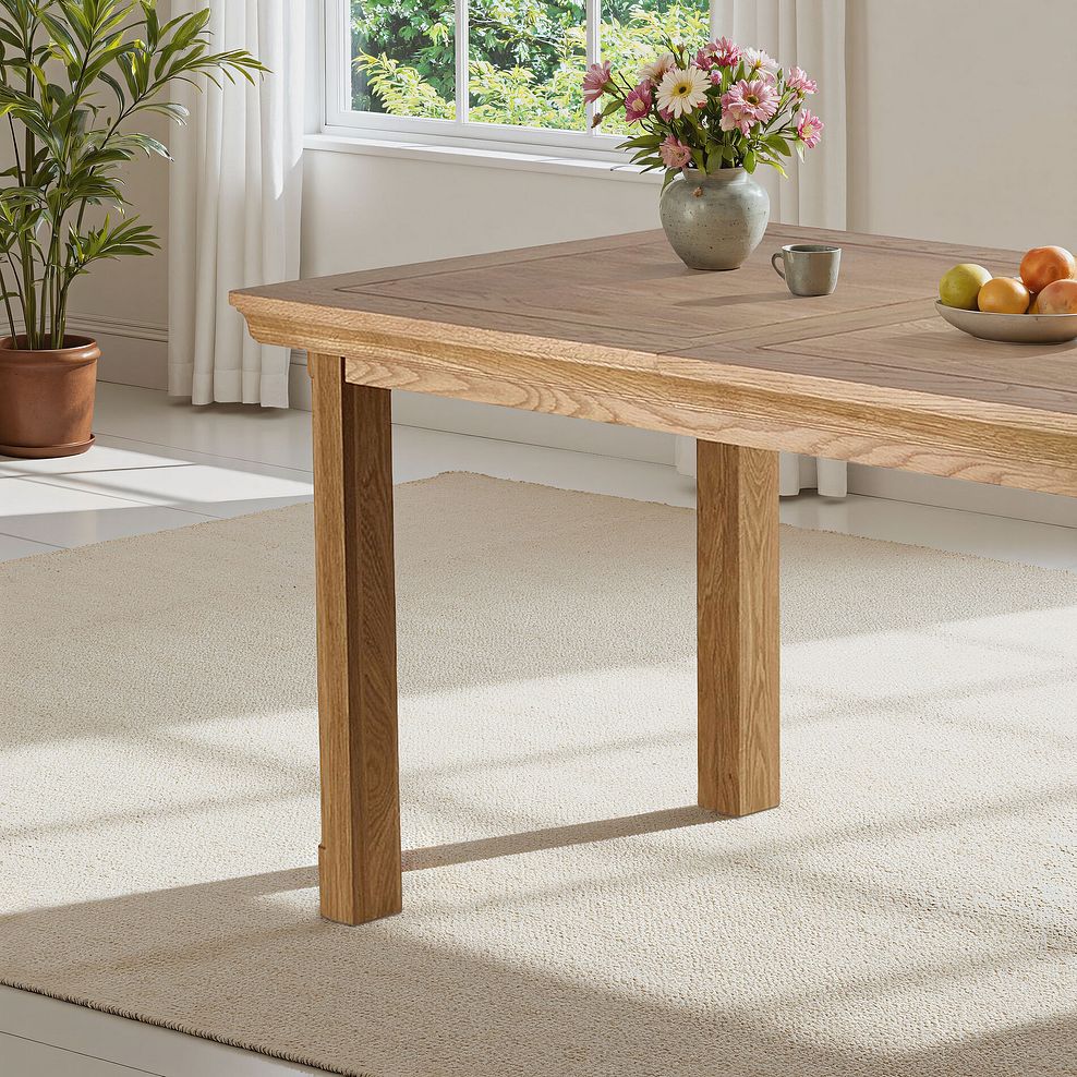 Canterbury Natural Solid Oak 5ft x 3ft Extending Dining Table 1