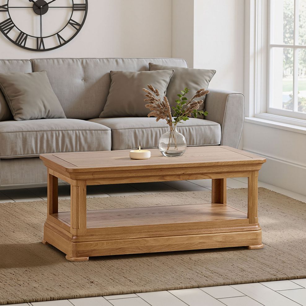 Canterbury Natural Solid Oak Coffee Table 1